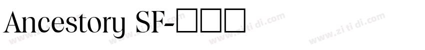 Ancestory SF字体转换